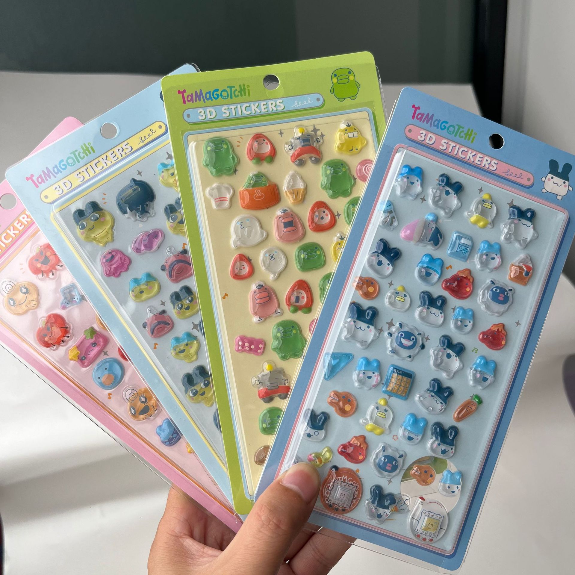 Pet Supplies Delivery - Cute Tamagotchi 3D Puffy Stickers Retro