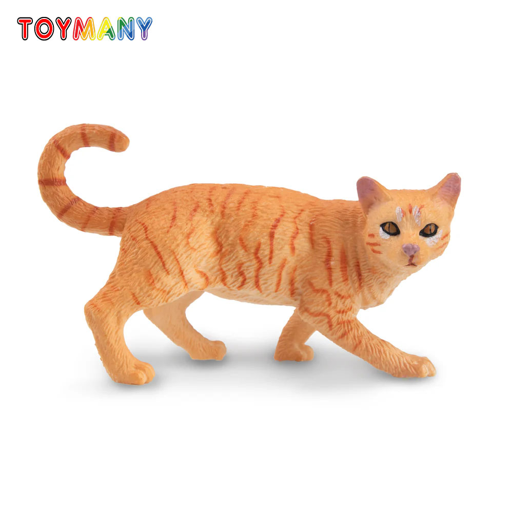 Pet Supplies Delivery - Toymany Simulation Striding Orange Tabby Cat