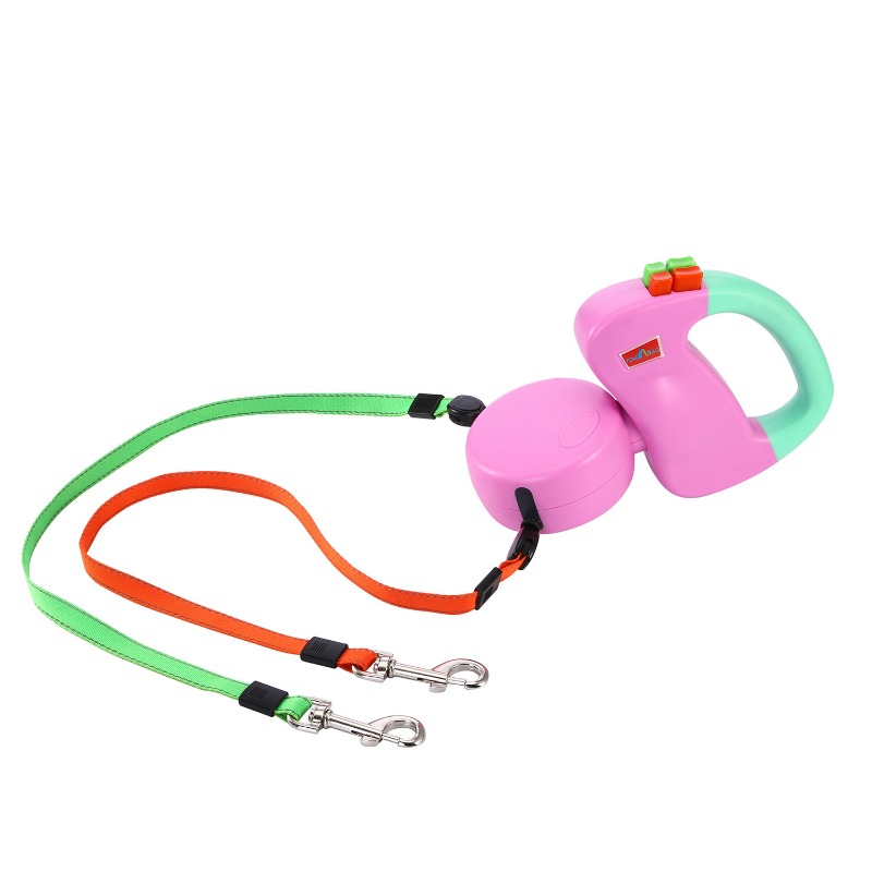 Retractable Dog Leash - Automatic retractable leash one drag two
