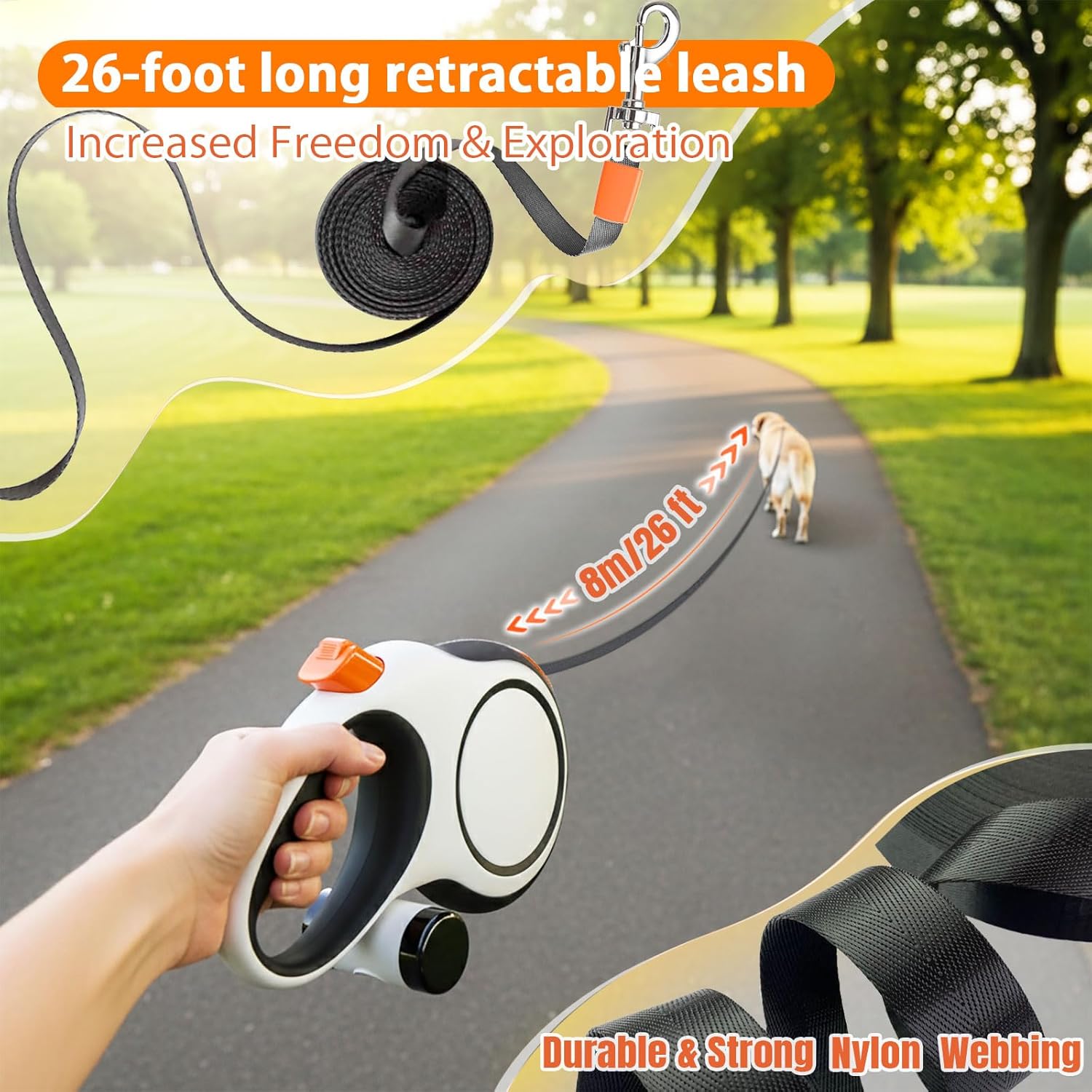 5m 8m 50kg Dog Leash Retractab - огляд і ціна Retractable Dog Leash