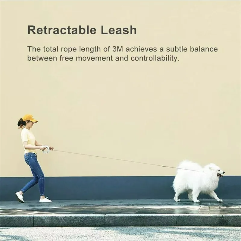 Moestar UFO 개폐식 가죽 끈 2 라이트 금속  - огляд і ціна Retractable Dog Leash