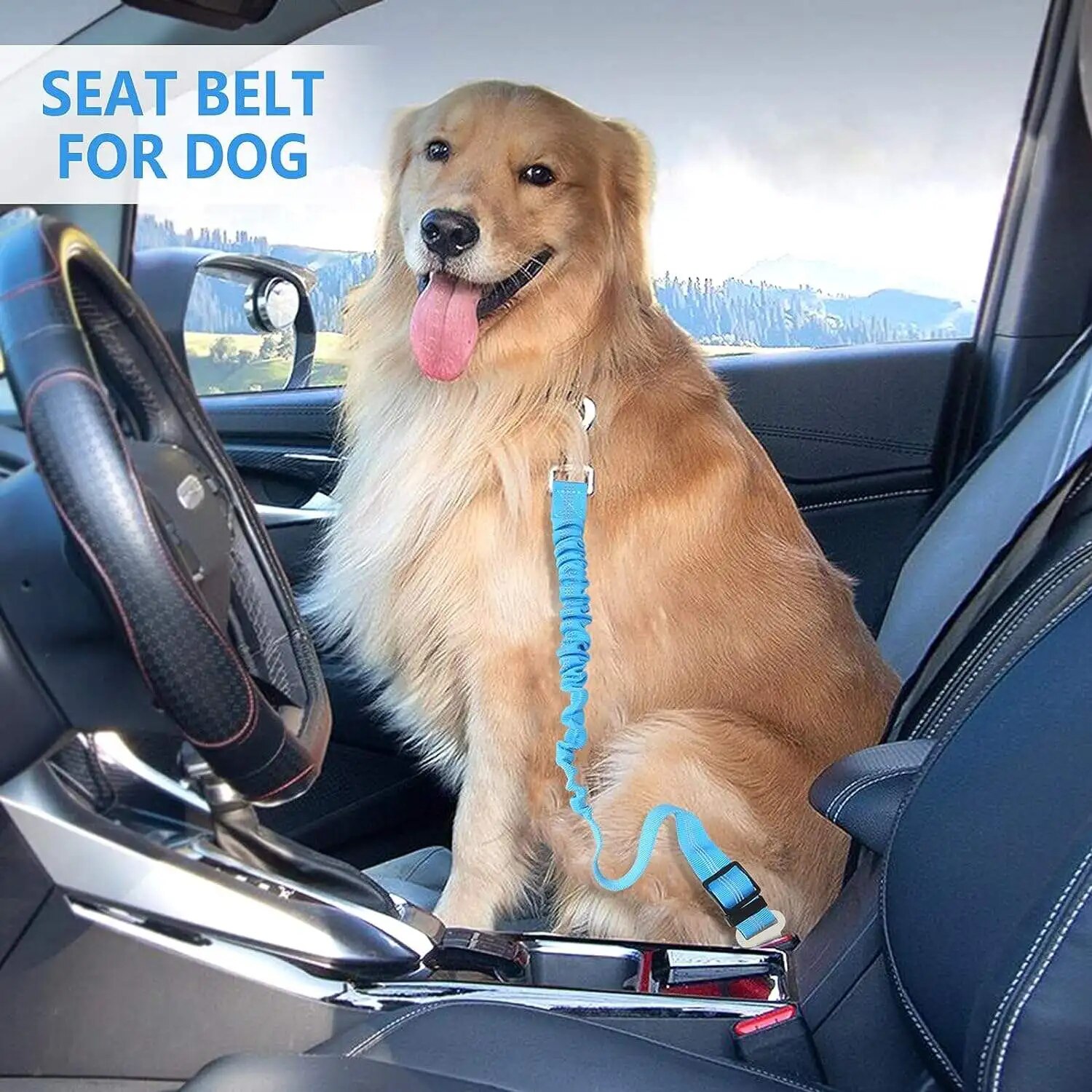 1PCS High Grade Dog Car Safety - огляд і ціна Retractable Dog Leash