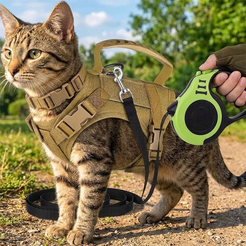 Breathable Tactical Pet Harnes - огляд і ціна Retractable Dog Leash
