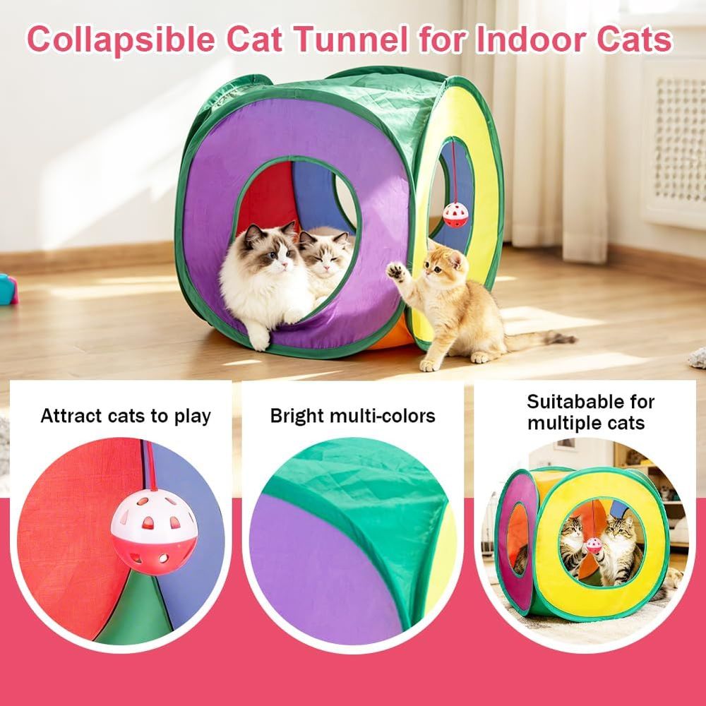 33 Pack Cat Toys or Indoor Cat - огляд і ціна Cat Tunnel Toy