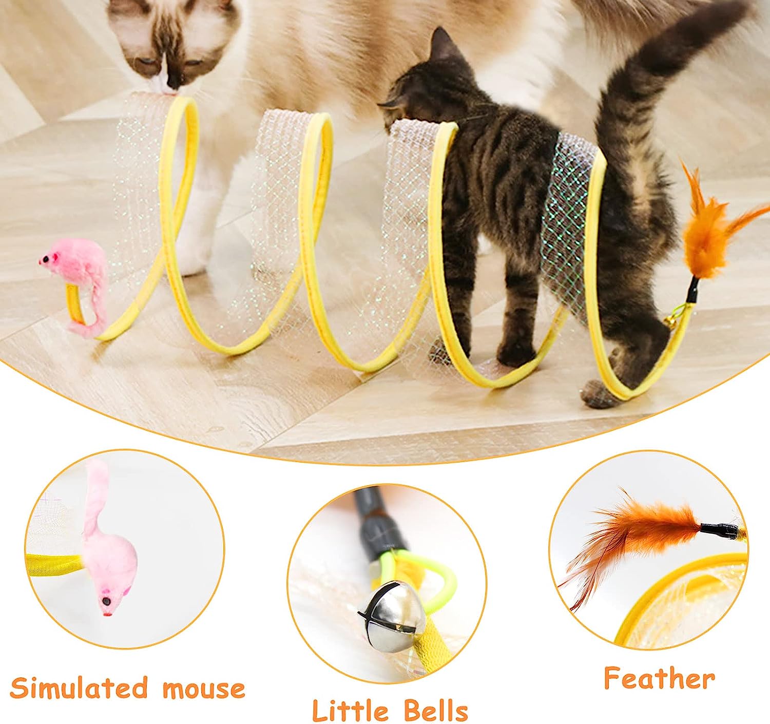 Folded Cat Tunnel S Type Cats  - огляд і ціна Cat Tunnel Toy