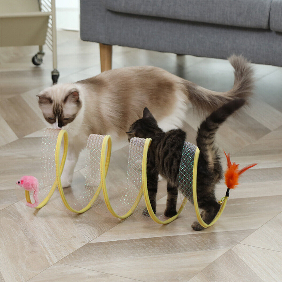 Folded Cat Tunnel S Type Cats  - огляд і ціна Cat Tunnel Toy