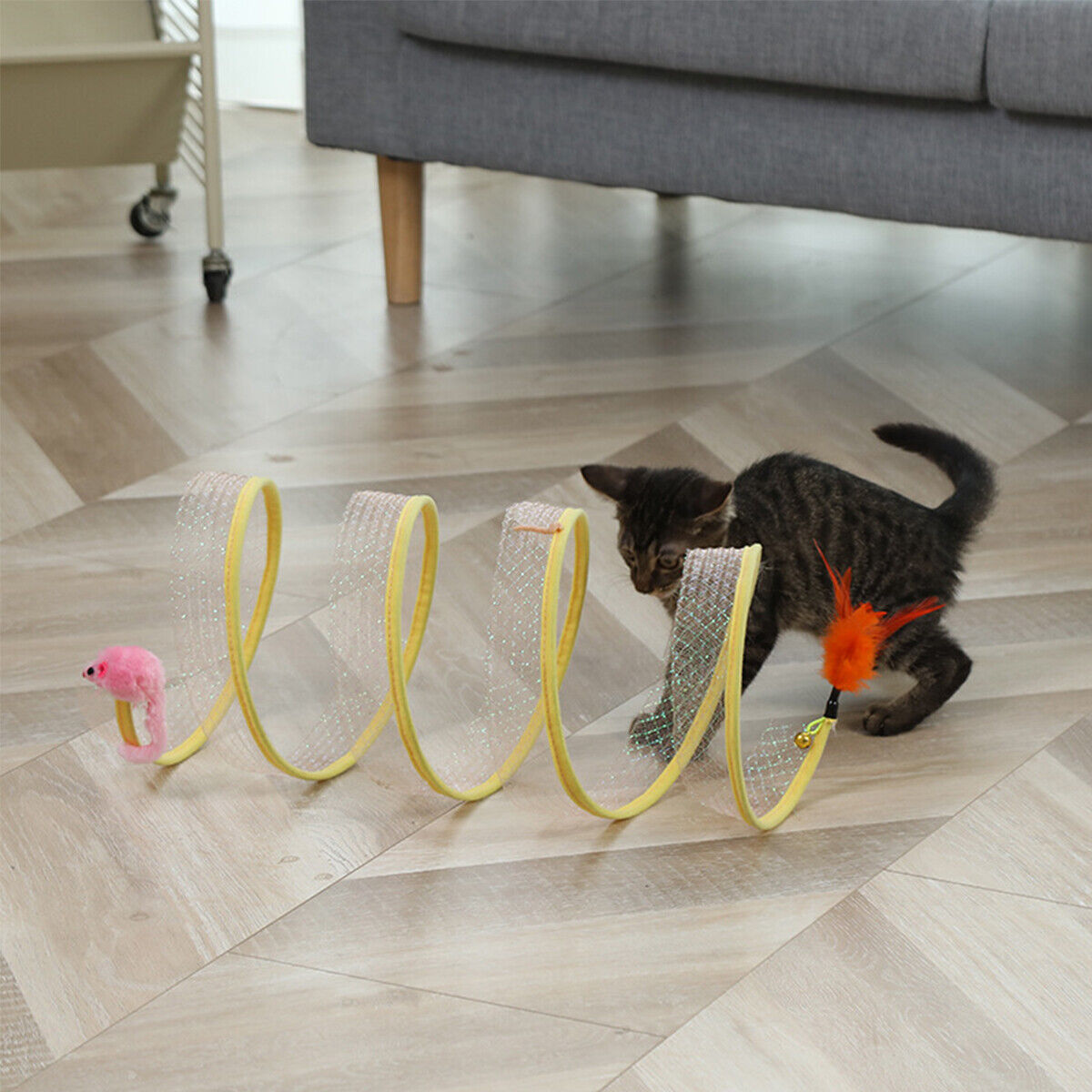 Folded Cat Tunnel S Type Cats  - огляд і ціна Cat Tunnel Toy