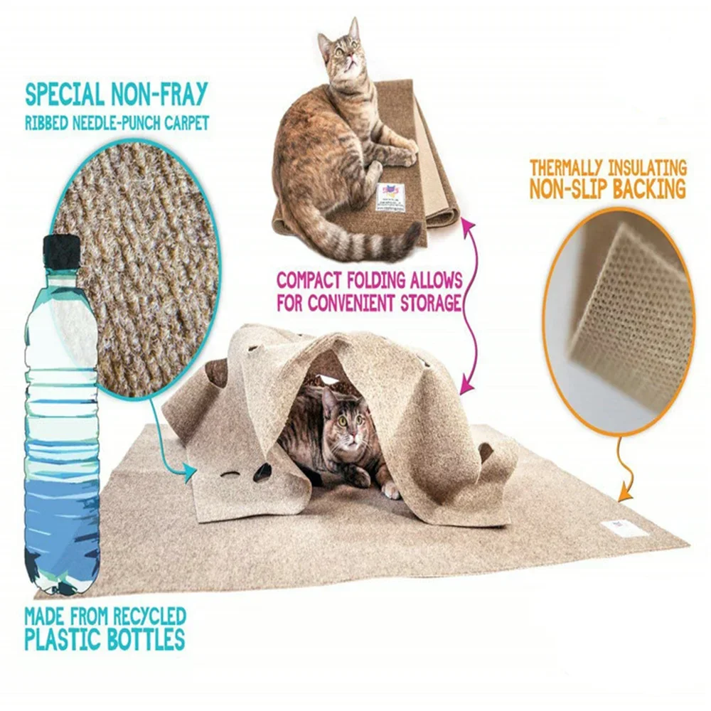 Cat Playing Game Mat Pet Toys  - огляд і ціна Cat Tunnel Toy