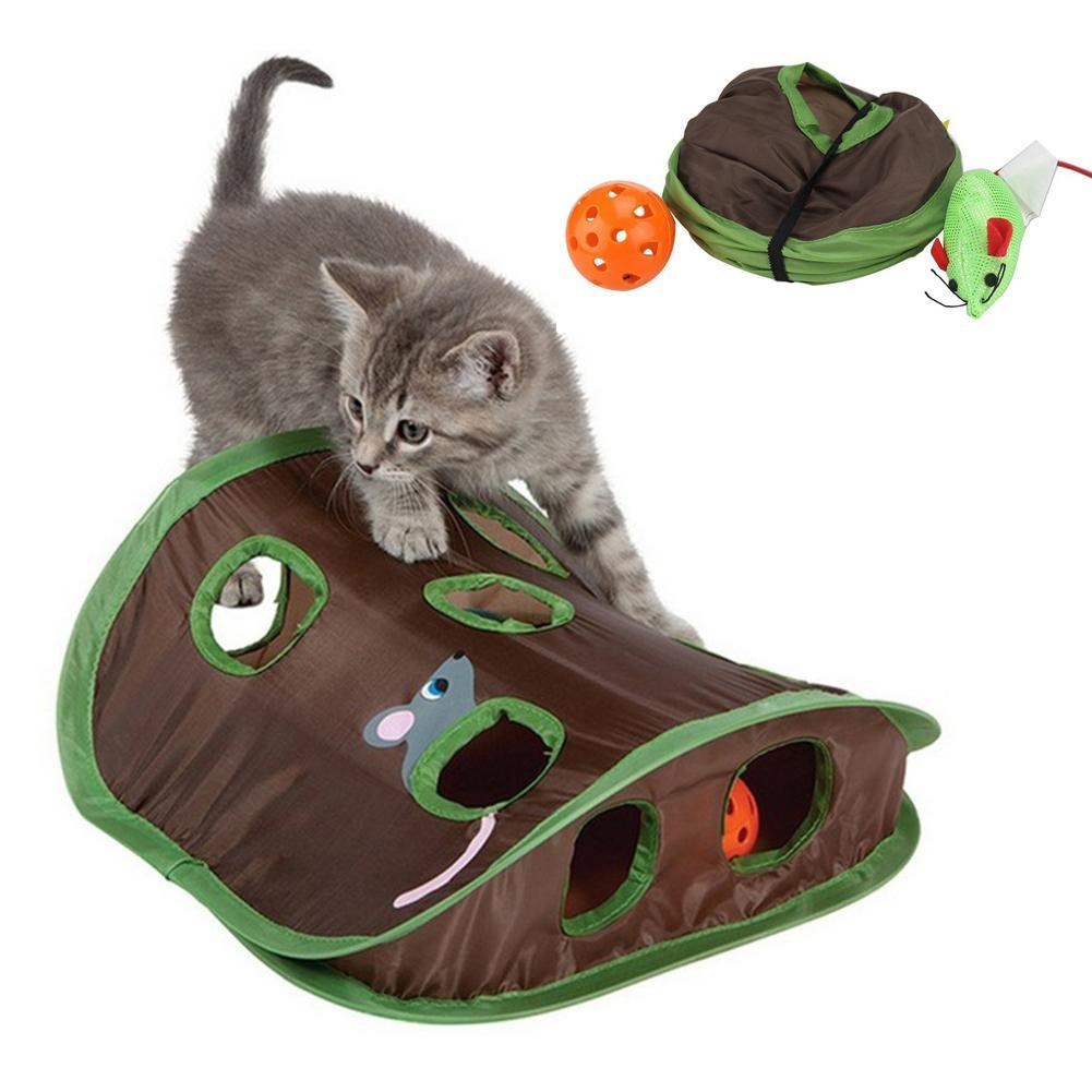 Cute Pet Cat Interactive Hide  - огляд і ціна Cat Tunnel Toy
