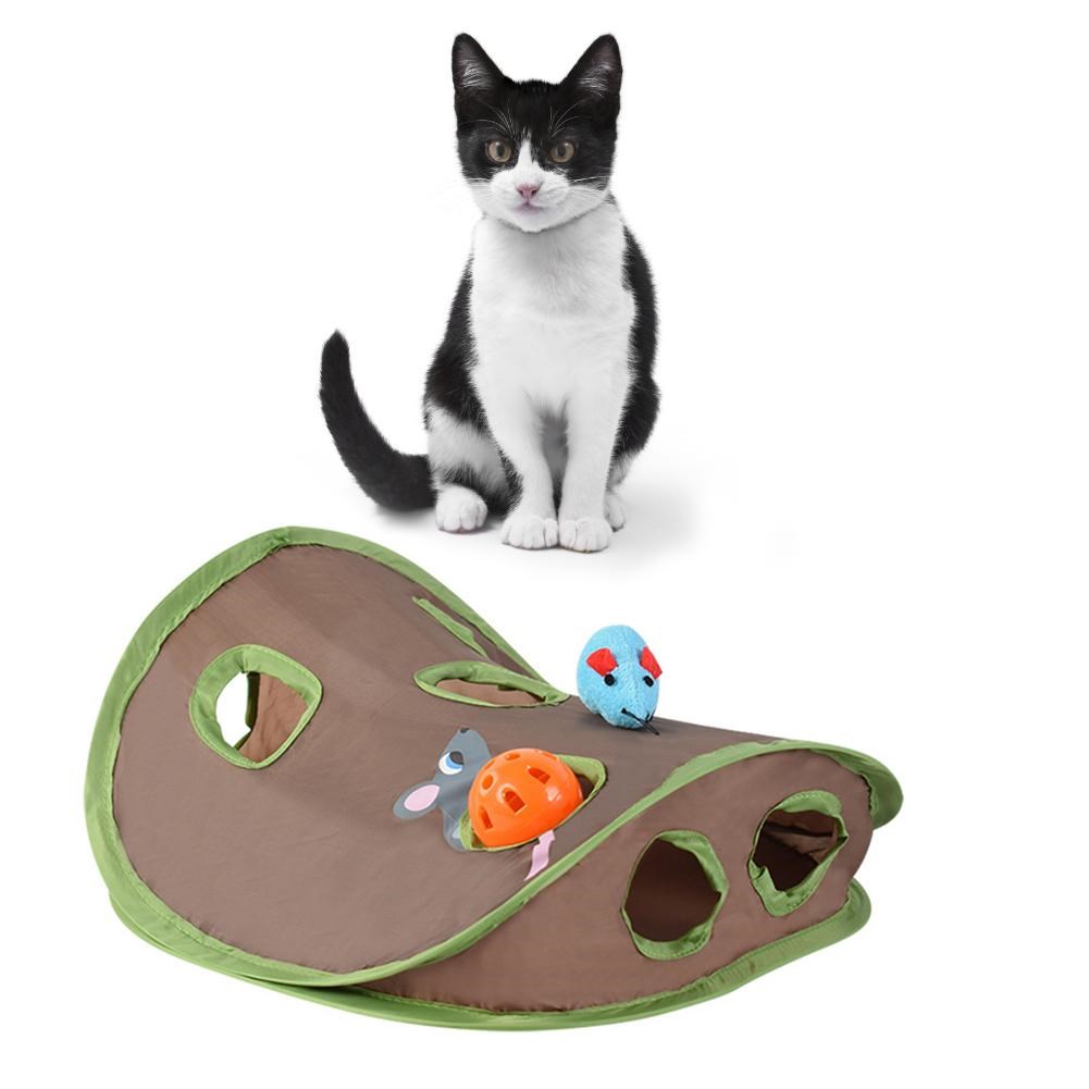 Cute Pet Cat Interactive Hide  - огляд і ціна Cat Tunnel Toy